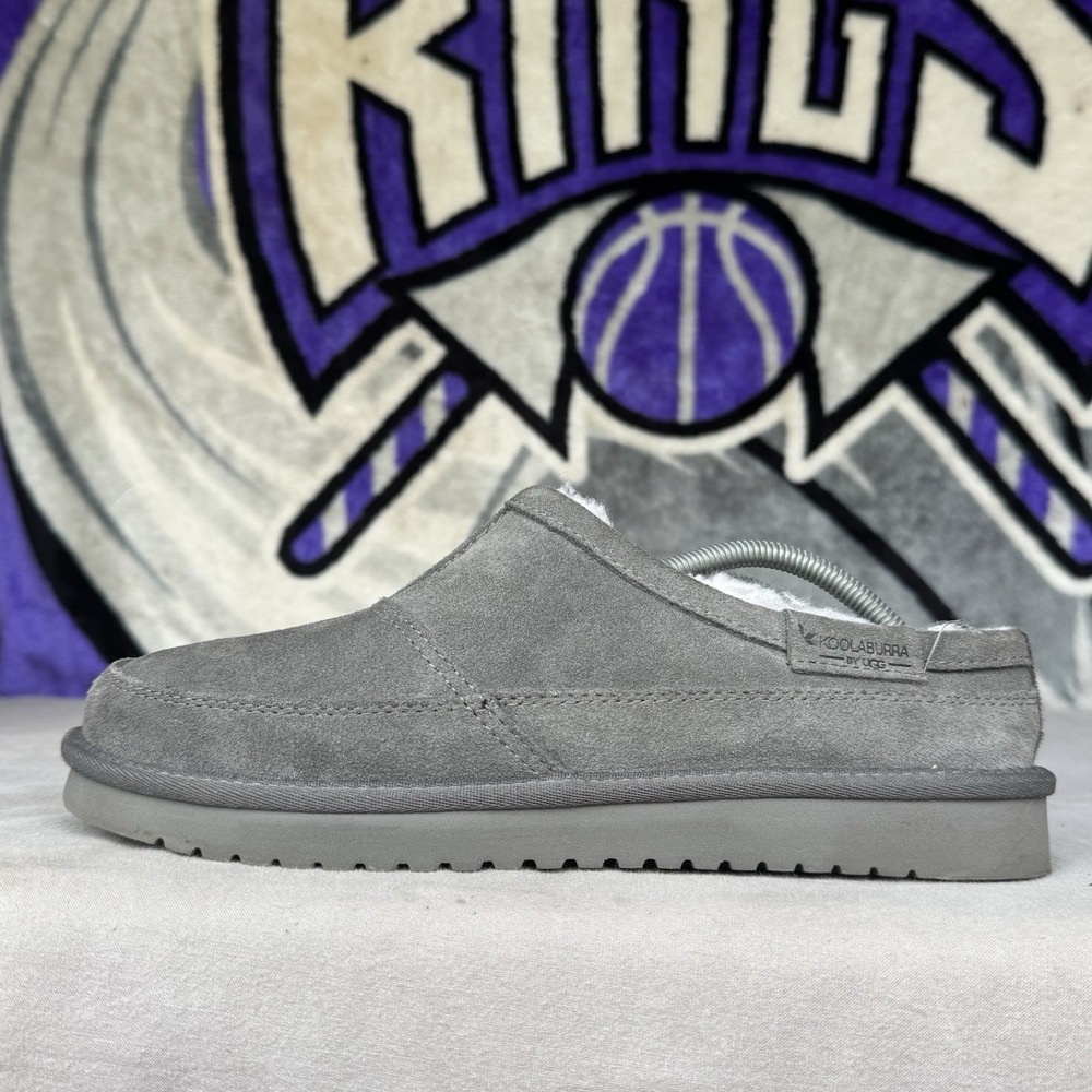 Size 9 - Koolaburra by UGG Mens‎ Griasen Grey Suede Shearling Slipper Men's